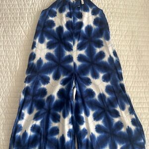 Janie and Jack Navy and White KidsJumpsuit